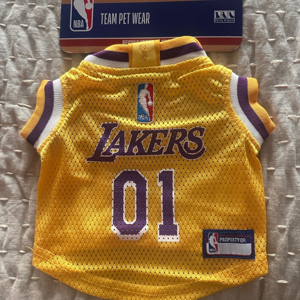 NWT Lakers Dog Jersey (XS)